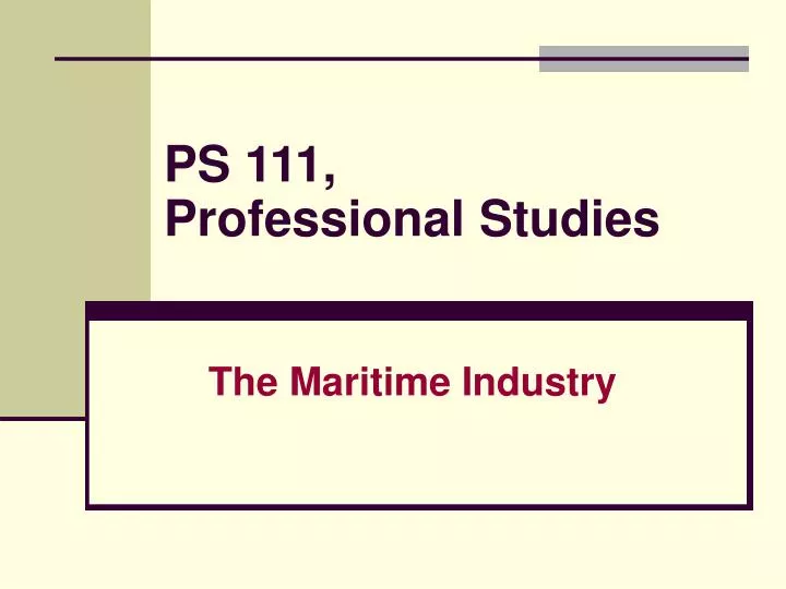 ps 111 professional studies