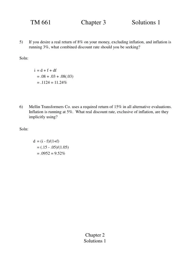 tm 661 chapter 3 solutions 1