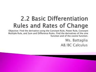 Ms. Battaglia AB/BC Calculus