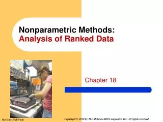 Nonparametric Methods: Analysis of Ranked Data