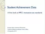 Student Achievement Data - slide 1