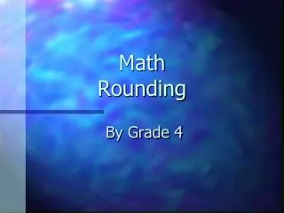 Math Rounding