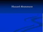 Hazard Abatement - slide 1