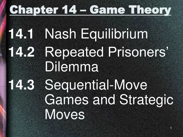 chapter 14 game theory