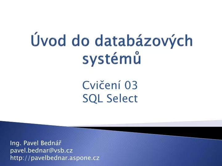 vod do datab zov ch syst m
