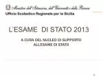 L’ESAME DI STATO 2013 - slide 1