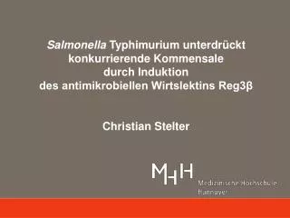 Salmonella Typhimurium unterdrückt konkurrierende Kommensale durch Induktion