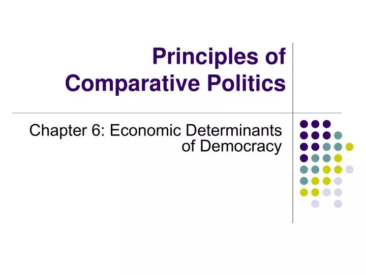 principles of comparative politics