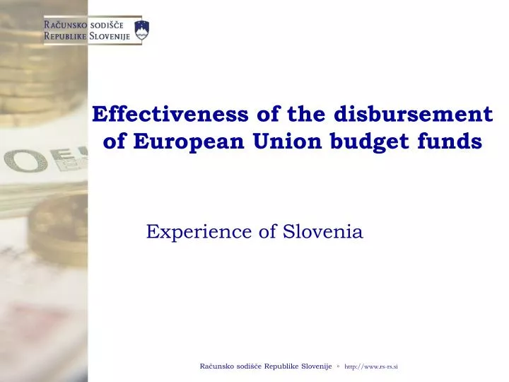 effectiveness of the disbursement of european union budget funds