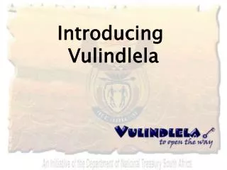 Introducing Vulindlela
