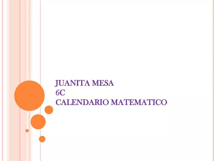 juanita mesa 6c calendario matematico