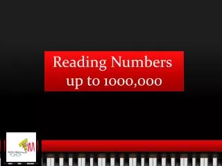 Reading Numbers up to 1000,000