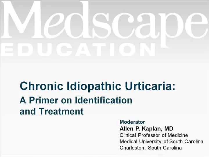 chronic idiopathic urticaria