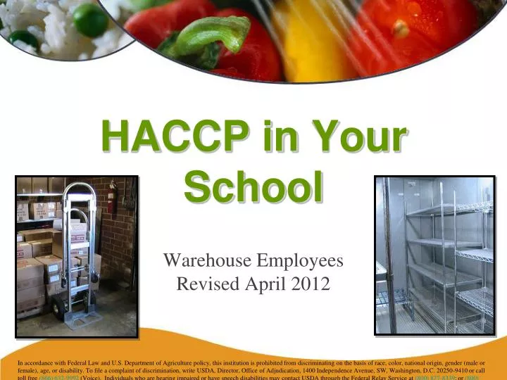 haccp in your school