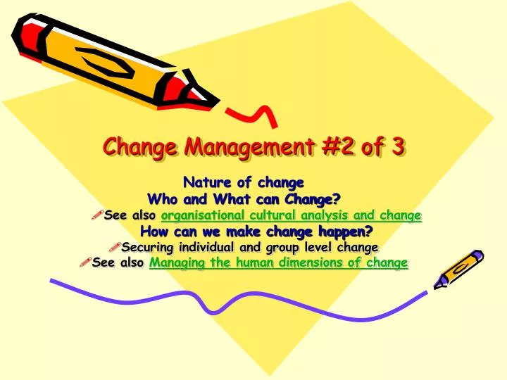 change management 2 of 3