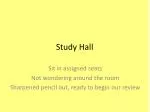Study Hall - slide 1