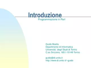 introduzione