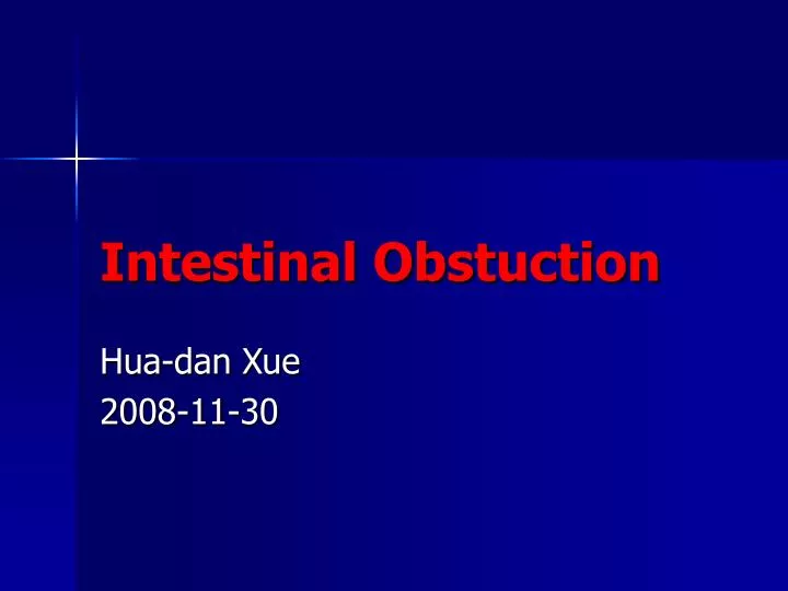 intestinal obstuction