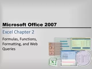 Excel Chapter 2
