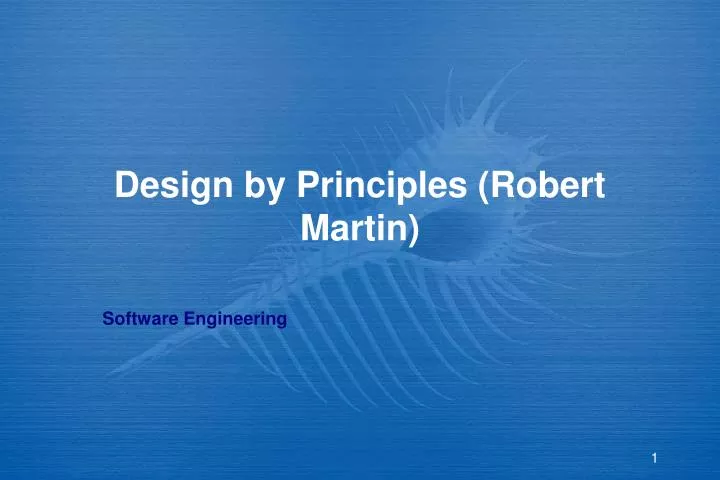 design by principles robert martin