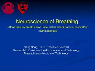 Gang Song, Ph.D., Research Scientist Harvard-MIT Division of Health Sciences and Technology