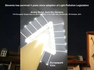 Slovenia has survived 4 years since adoption of Light Pollution Legislation