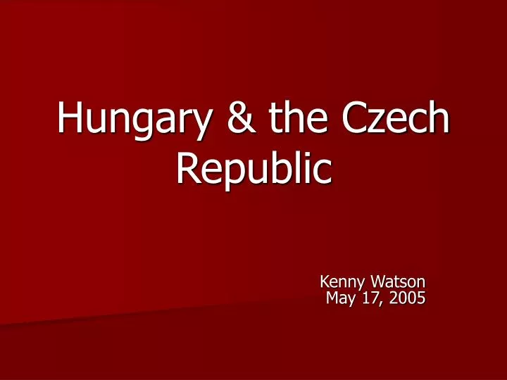 hungary the czech republic