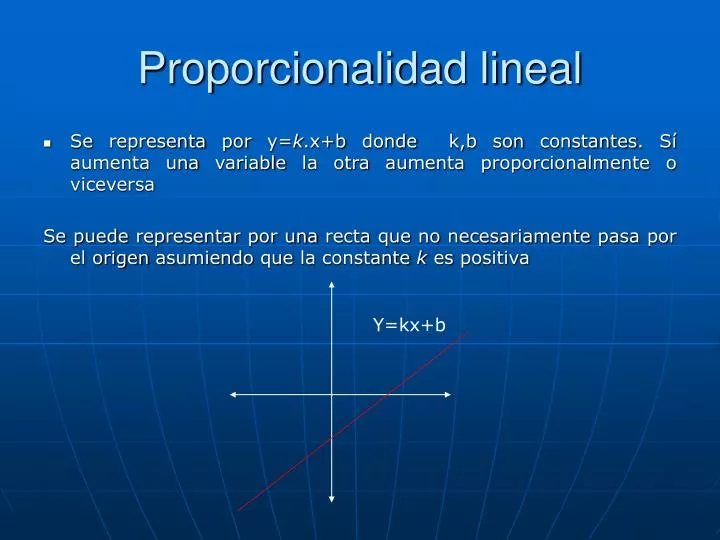 proporcionalidad lineal