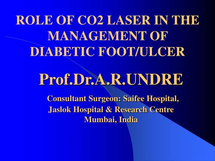 prof dr a r undre consultant surgeon saifee hospital jaslok hospital research centre mumbai india