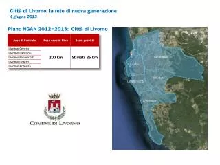 Piano NGAN 2012÷2013 : Città di Livorno