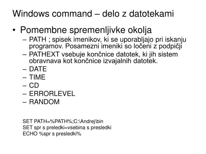 windows command delo z datotekami