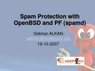 Spam Protection with OpenBSD and PF (spamd) ‏