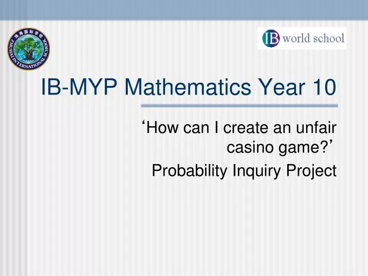 ib myp mathematics year 10