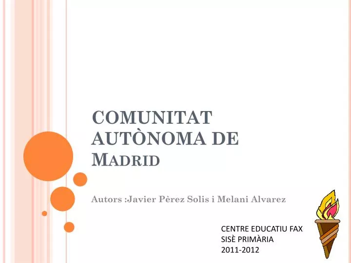 comunitat aut noma de madrid