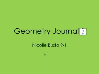 Geometry Journal 2