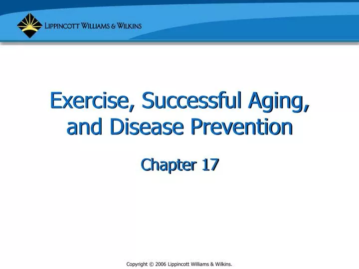 exercise successful aging and disease prevention