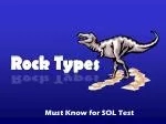 Must Know for SOL Test