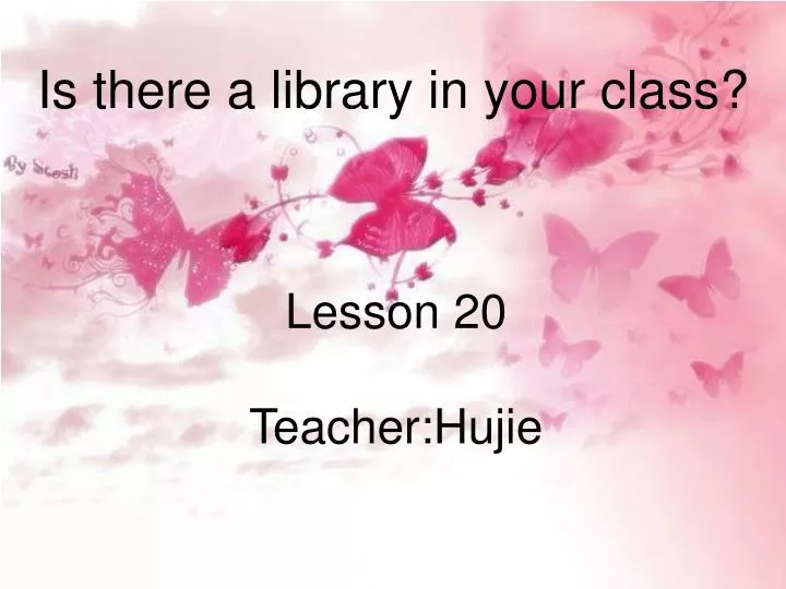 lesson 20 teacher hujie