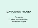 PPT - MANAJEMEN PROYEK KONSTRUKSI PowerPoint Presentation, free ...