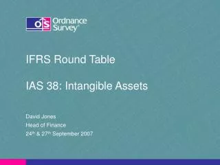 IFRS Round Table IAS 38: Intangible Assets