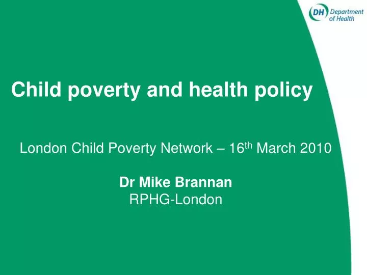 child poverty and health policy