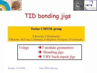 TID bonding jigs