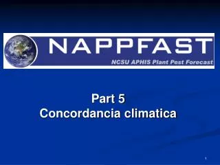 part 5 concordancia climatica