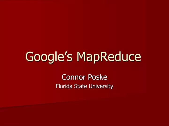 google s mapreduce
