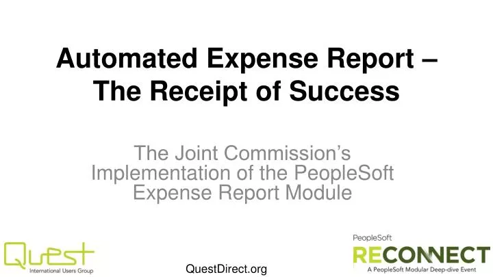 automated expense report the receipt of success