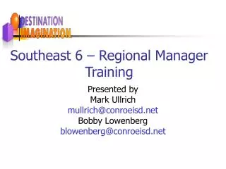 Southeast 6 – Regional Manager Training