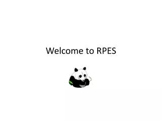 Welcome to RPES