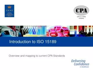 Introduction to ISO 15189