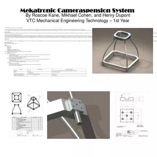 MCU (Mekatronic Cameraspension Unit) Project Outline