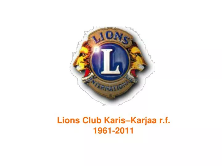 lions club karis karjaa r f 1961 2011